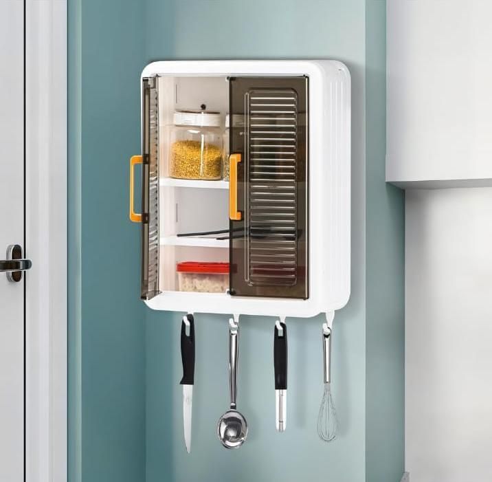 Minimalist Wall-Mounted Storage Box for The Bathroom