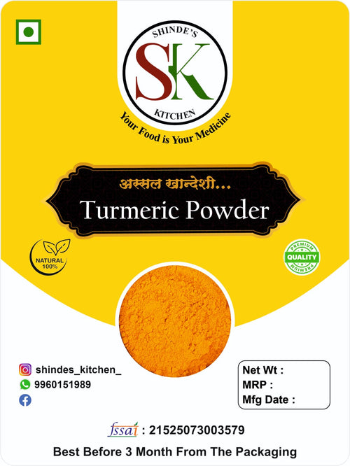 "Turmeric Powder 200gm - Golden Haldi | Shinde's Kitchen"